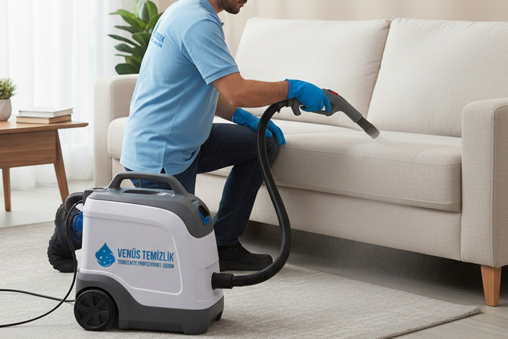 Halı ve koltuklar zamanla toz, bakteri ve lekeleri hapseder. Venüs Temizlik olarak, profesyonel halı ve koltuk yıkama hizmeti ile hem görünümü hem hijyeni yeniliyoruz. Son teknoloji yıkama makineleri ve derinlemesine temizlik sağlayan özel şampuanlarla kumaşın yapısına zarar vermeden etkili sonuçlar elde ediyoruz. Ev, ofis, otel veya kurumsal alanlarda yerinde yıkama veya profesyonel servis hizmeti seçeneklerimizle, mobilyalarınızı ilk günkü canlılığına kavuşturuyoruz. Temiz halılar, sağlıklı bir yaşam alanının vazgeçilmezidir — Venüs Temizlik ile farkı hissedin.